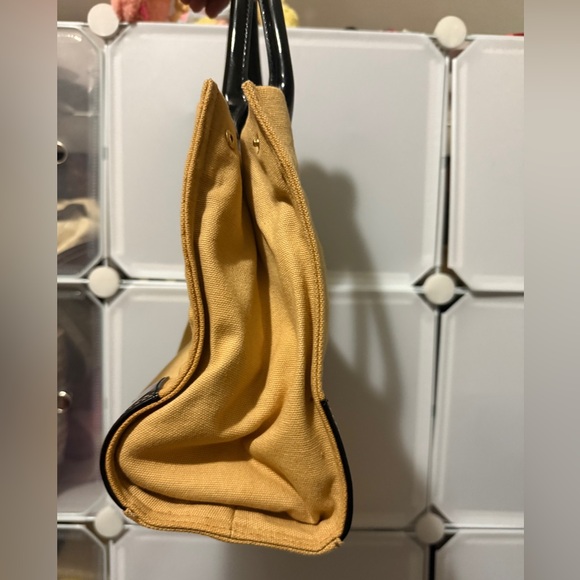 Tory Burch Tan Twill Ella Tote Bag - Picture 4 of 10